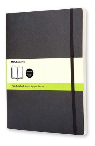 Libreta Moleskine Clasica Tapa Blanda Negra Xl Lisa