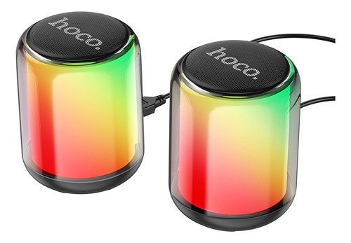 Bocina Bluetooth 5.2 Con Luz Led Ritmo De Música Portátil