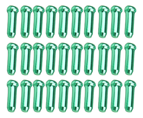 30 Piezas Tapas De Extremo De Cable De Bicicleta, Verde