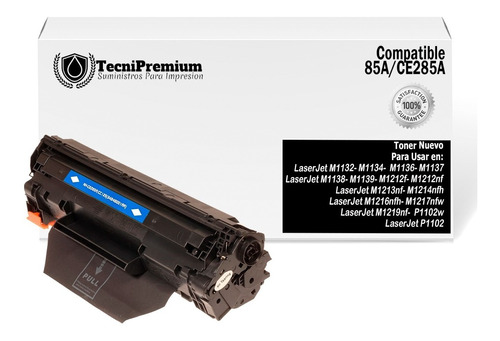 Toner  85a Ce285a Para M1132 M1212nf P1102w M1132  Generico 