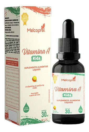 Suplemento En Líquido Melcoprol Vitamina A Sabor Baunilha X 10g