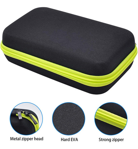 Estojo De Armazenamento Para Philips Oneblade Qp2530/2520 Preto/verde