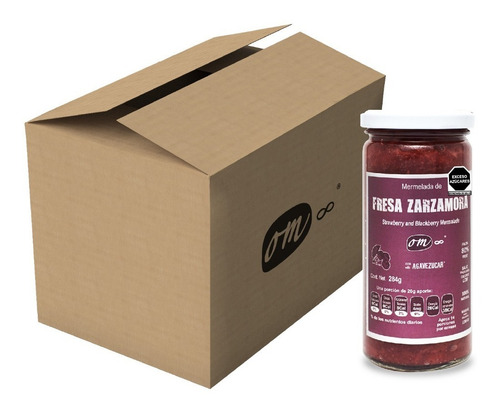 Imagen 1 de 4 de Caja De Mermelada De Frezar Con Agavezucar 280g Om8