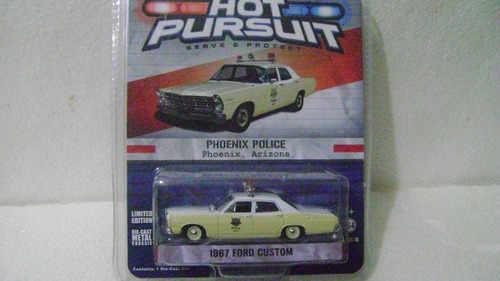 Patrulla Ford Custom De 1967 De Phoneix,arizona  Escala 1:64
