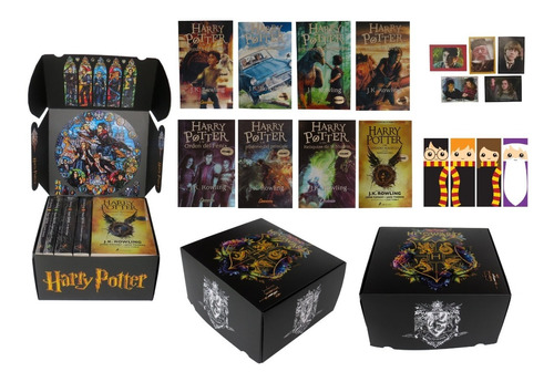 Saga 8 Libros Harry Potter Caja Especial Premium + Regalos