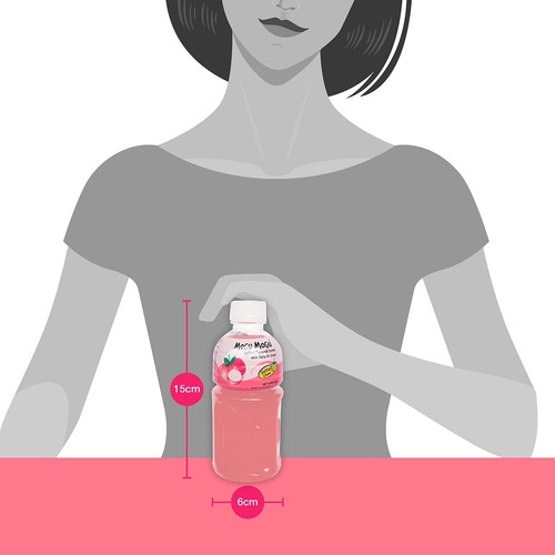 Imagen 5 de 6 de Caja Con 24pzs De Mogu Mogu De Lychee Con Nata De Coco 320ml