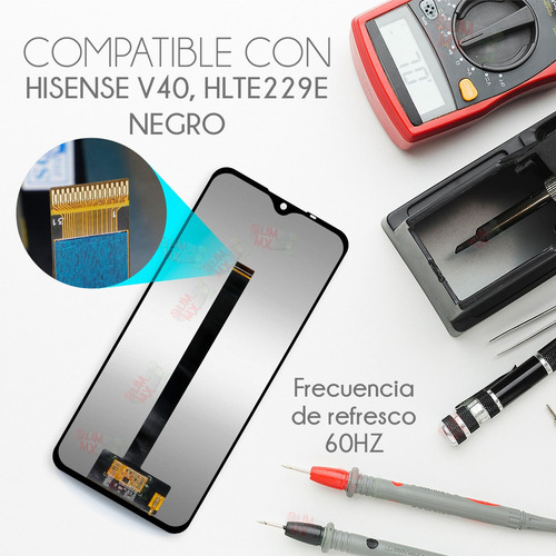 Sjpm Pantalla Completa Compatible Con Hisense V40 Hlte229e