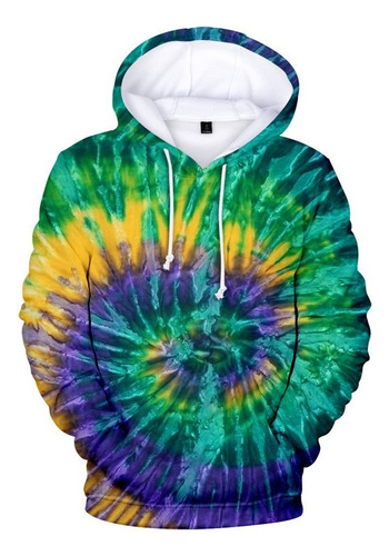 Er Sudadera Con Capucha Estampado De Arcoíris En For Homb