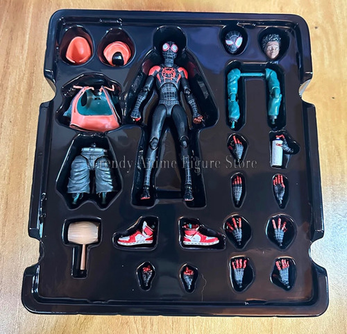 Miles Morales Spiderman Spiderverse Chino Figura De Accion (Usado)