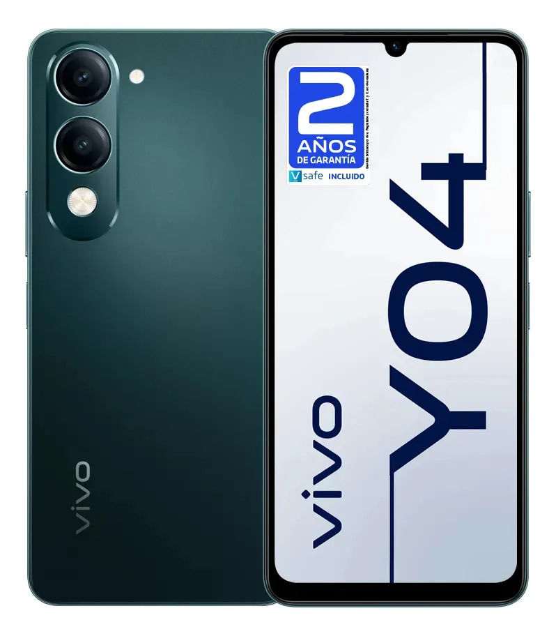 Celular Vivo Y04 Lavanda 256gb + 4gb Ram | Batería 5150 Mah | Pantalla 6.74 90hz | Cámara 13mp | Ip64 Resistente | Android 14
