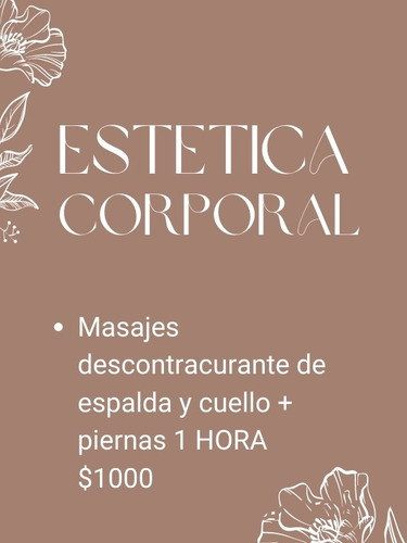 Imagen 2 de 4 de Masajes Descontracturante Y Drenaje Linfáticos