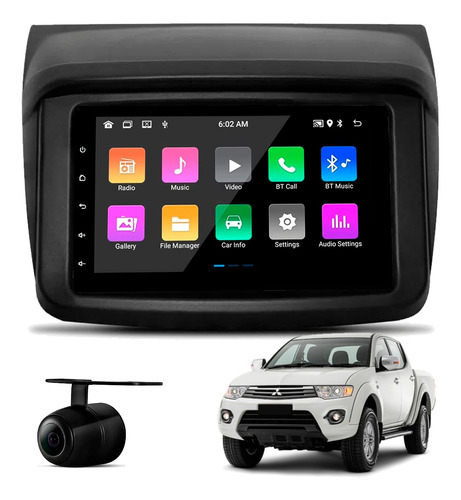 Central Multimídia Android 2gb Carplay Mitsubishi L200