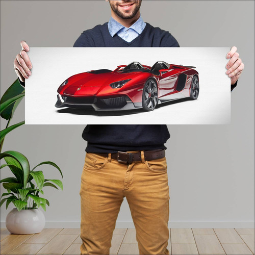 Cuadro 30x80cm Auto 2012 Lamborghini Aventador J 247