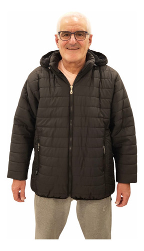 Campera De Hombre Inflable Forrada Con Polar Talles Grandes