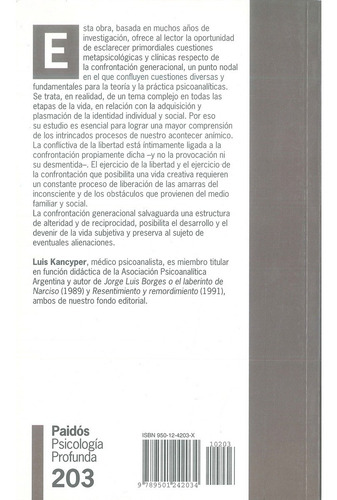 Imagen 2 de 3 de Luis Kancyper, La Confrontación Generacional