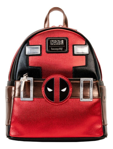 Mini Backpack Deadpool Exclusiva Loungefly Rojo Liso