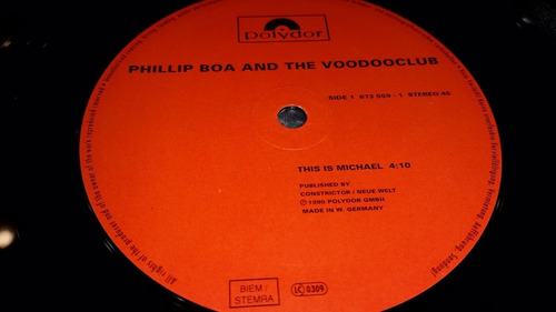 Phillip Boa And The Voodooclub This Is Michael Vinilo Maxi (Usado)