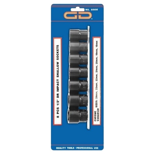 Tubos Hexagonales Cortos 1/2'' (18-24mm) Impacto Gd Tools