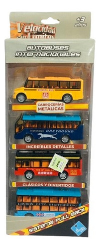 Colectivos Autobuses Internacionales Pack X4 Ar1 7790 Ellobo