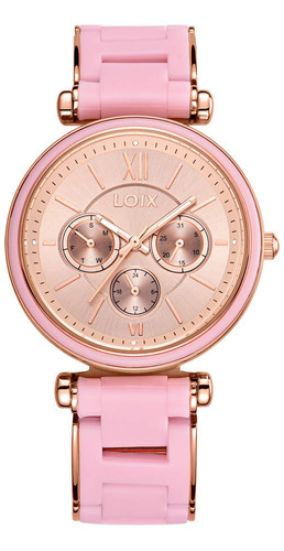 Reloj Loix Mujer L1209-1 Oro Rosa Con Rosado