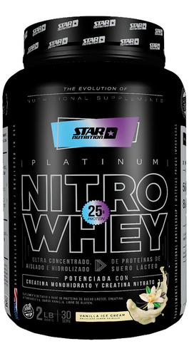 Star Nutrition Nitro Whey X 1kg - Proteina Sabor Vainilla