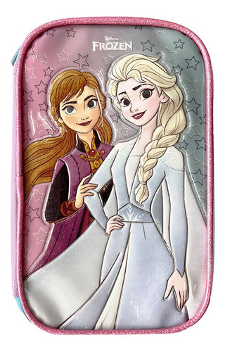 Cartuchera Escolar Infantil Tipo Libro Frozen Adventure