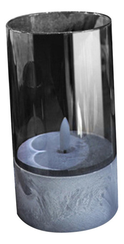 Luz De Vela Led Vela Romántica Tealight 8cmx8cmx20cm Gris