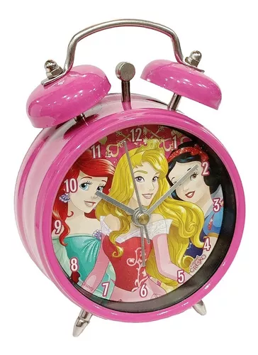 Zanahoria rotación Quemar Reloj Despertador Infantil Princesas Disney Original Cresko