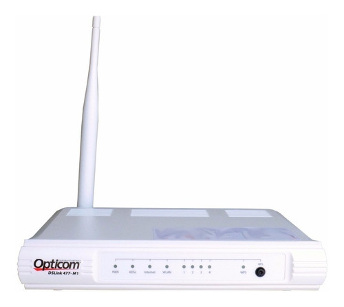 Modem Adsl Roteador Wireless 150mbps Opticom Dslink 477-m1