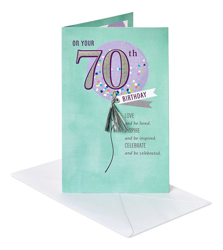 Tarjeta De Cumpleaños Número 70 Se Celebra