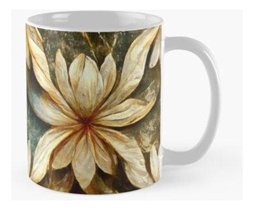 Taza Talla Floral De Mármol Sintético - Stratophanes Casca C