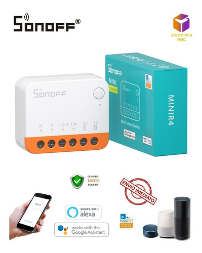 Kit 16x Sonoff Mini R4 Extreme Interruptor Wifi Automação
