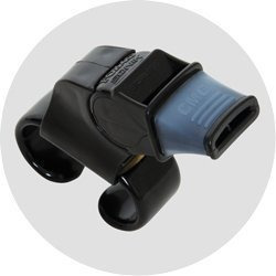 Silbato Sin Correa Fox 40 Sonik Blast Cmg Fingergrip, Negro