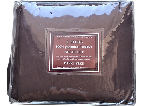 Juego De Sabanas King Size Chocolate