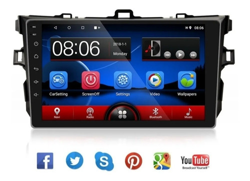 Radio Reproductor Pantalla Dvd Toyota Corolla Android 10wifi