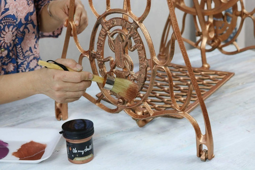 Imagen 5 de 10 de Pintura De Tiza - Oh My Chalk 210 Cc China Rose - Xion Store