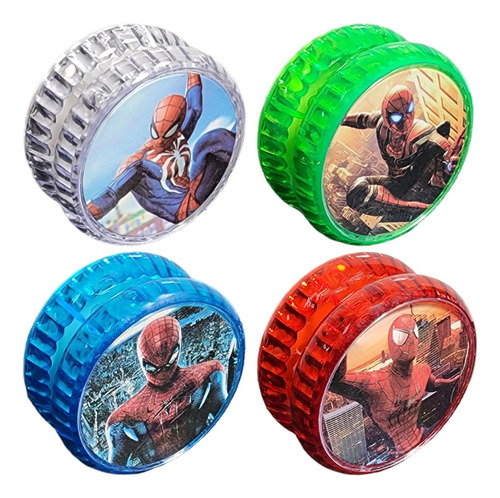 Yoyo Avengers Juguete Ironman Thor Hulk Spiderman Con Luz X3