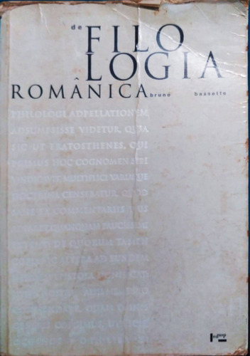 Elementos De Filologia Românica - Bruno Bassetto