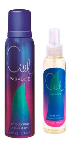 Estuche Ciel Paradise® Fragancia Corporal + Desodorante