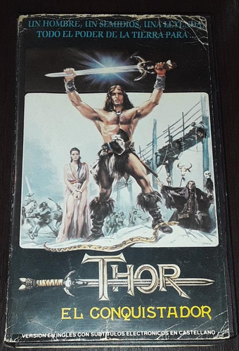 Thor El Conquistador Vhs Capa Y Espada Italia Tonino Ricci