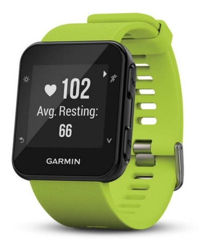 Relógio Esportivo Garmin Forerunner 35 Verde Com Medição