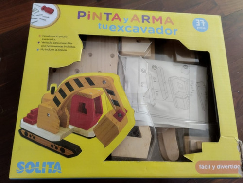 Retro Excavadora,  Pinta Y Arma, Marca Solita