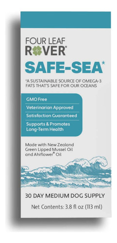 Four Leaf Rover Safe-sea Premium Acids Omega-3 Para Perros,