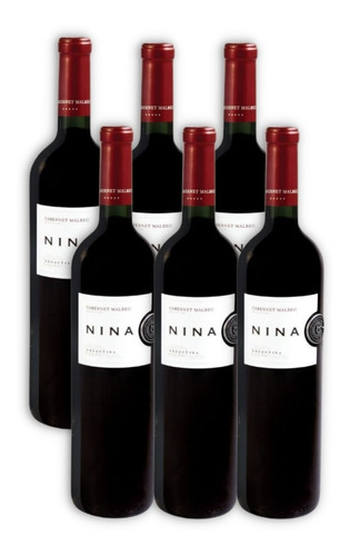 Nina Gold Vino Cabernet Malbec X6u 750ml Valle De Aminga