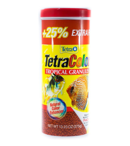 Tetra Color 375gr Granulos Alimento Peces Acuario Premium