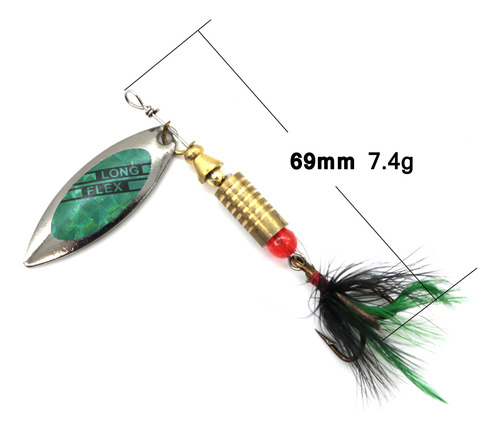 Set De Redes De Pesca Con Señuelo: Cebos Metálicos Ligeros Y