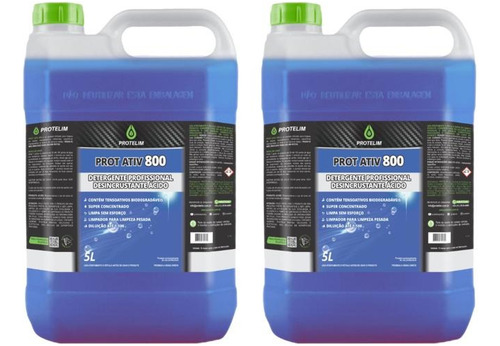 Kit 2 Limpa Alumínio Baú Intercap Prot Ativ 800 Protelim 5l