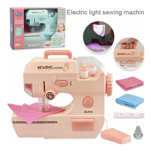 Máquina De Cocer De Juguete Sewing Machine Niñas Juego Diseñ