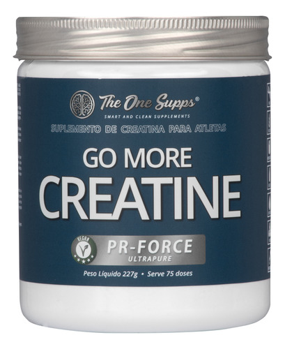 Suplemento Em Pó The One Supps Creatina Go More Pr-force 227g Vegan Creatine Sabor Without Flavor De 227ml