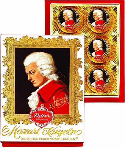 Reber Mozartkugel De 6 Piezas Rectángulo Del Retrato, 4,2 On